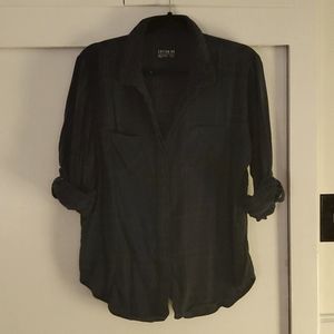 Plaid Cotton On Blouse